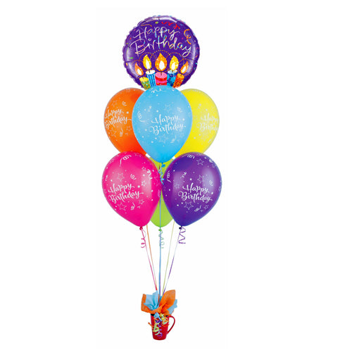 Party Balloon Happy Birthday Candle Helium  Balloons Bouquet