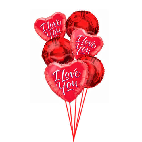 Party Balloons Fb I Love You Balloons Bouquet 