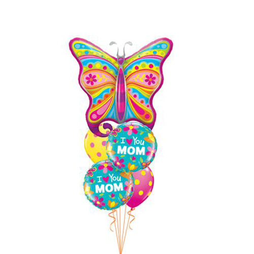 Party Balloon I Love You Mom Balloons Bouquet