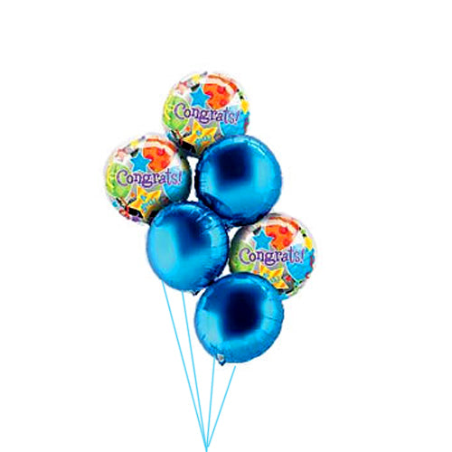 Party Balloon Congrats Printed Star Balloons Bouquet