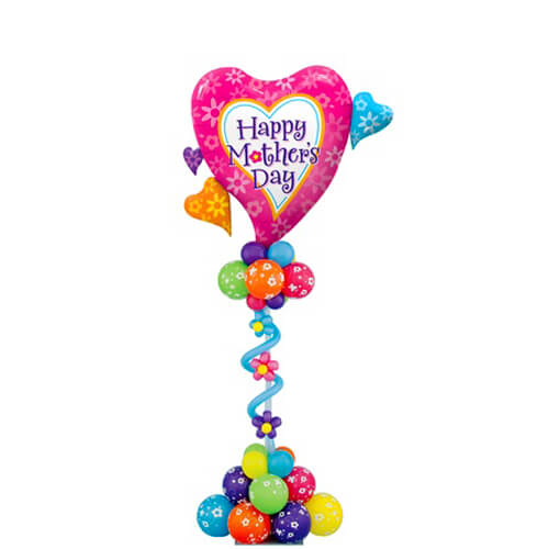 Party Balloon Happy Mothers Day Heart Shape Balloons Bouquet