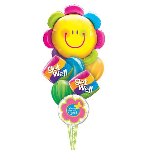 Party Balloon Get Well Soon Flower Balloons Bouquet