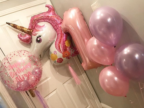 Party Balloons Pony 1st Birthday Bouquet