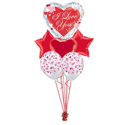 Party Balloon Love You Red D&eacute;cor Balloons Bouquet 