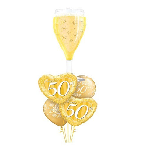 Party Balloon 50th Celebration Balloons Bouquet