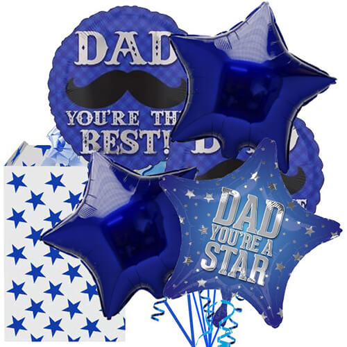 Party Balloon Dad You're A Star Balloons Bouquet