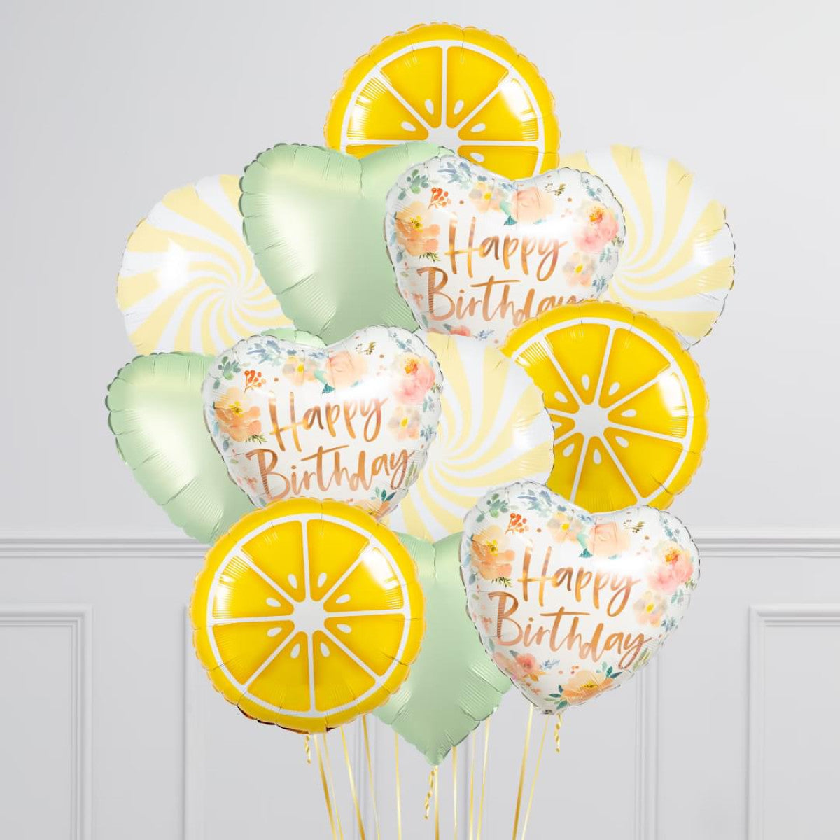 Lemon Theme Lemon Balloon Bouquet