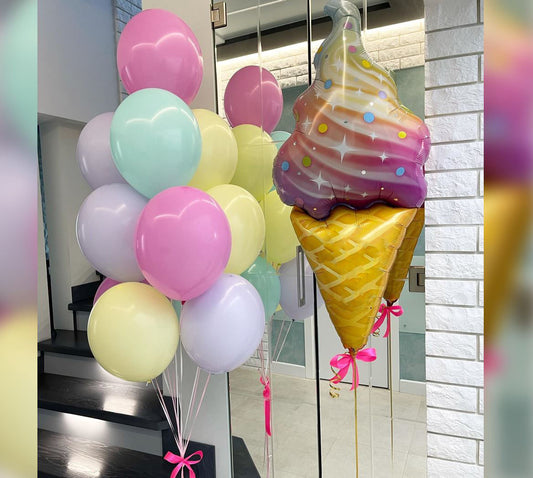Food Theme Ice Cream Balloon Bouquet