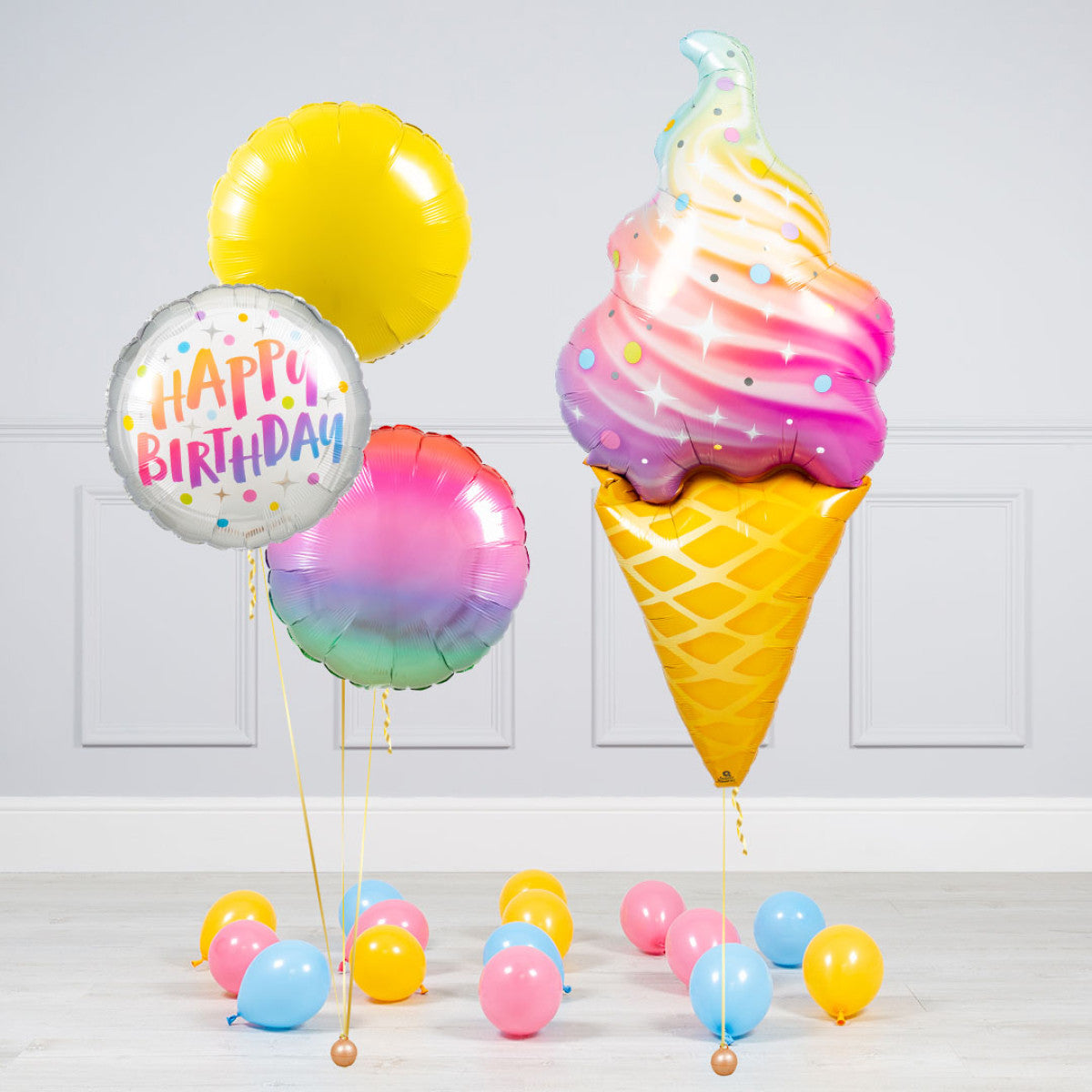 Ice Cream Theme HBD Balloon Bouquet