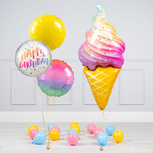 Ice Cream Theme HBD Balloon Bouquet