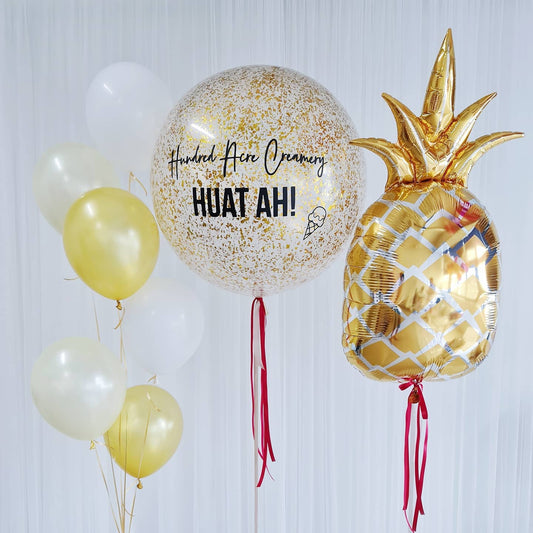 Food Theme Pineapple Balloon BOuquet