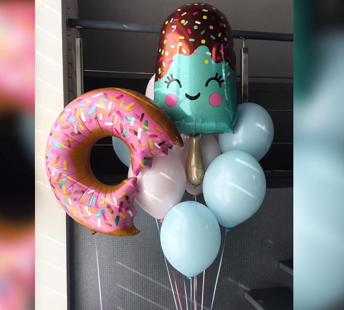 Food Theme Balloon Bunch