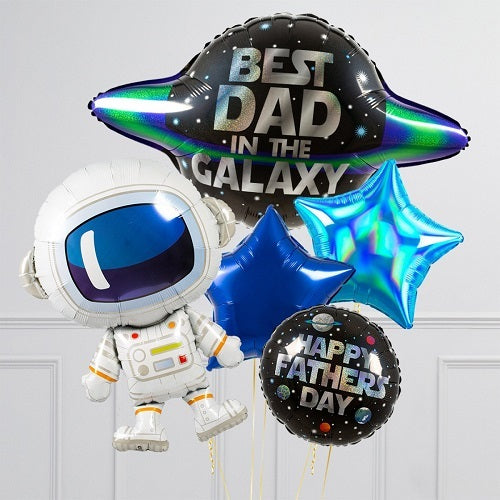 BEST dad in the galaxy balloons bouquet