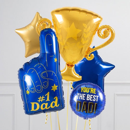 You are the Best # 1 Dad Balloons bouquet 