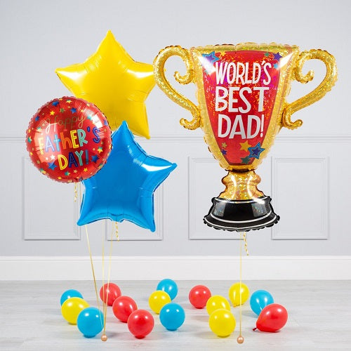 World's Best DAD  Balloon Bouquet