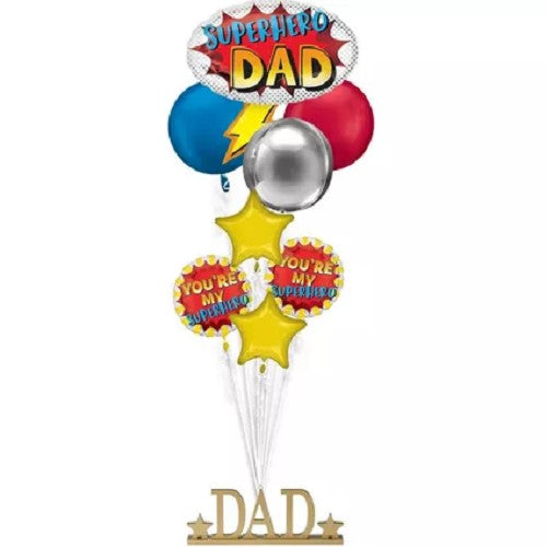 Superhero DAD Balloons Bouquet 