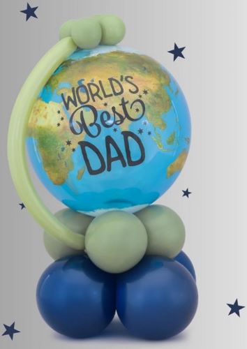 World's Best Dad  Balloon Bouquet