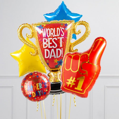 World's Best Dad Balloons Bouquet 