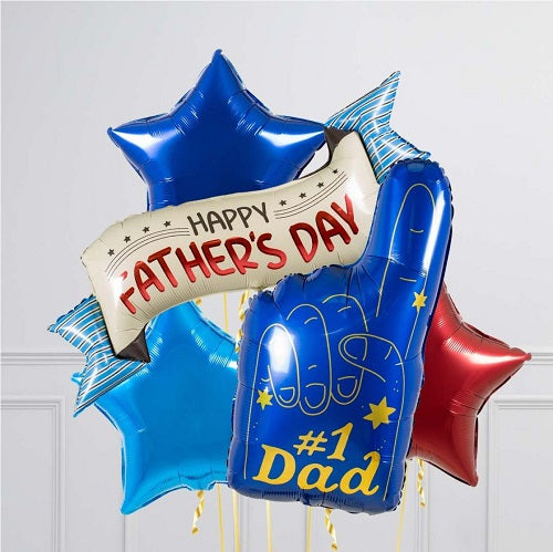 Happy Father's Day #1DAD  Balloons Bouquet
