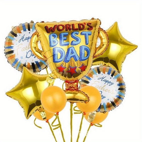 World's Best Dad Balloons Bouquet 