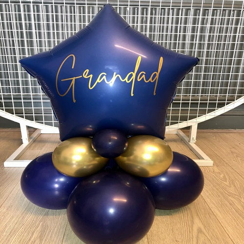 Happy Father's Day Navy Balloon Cluster
