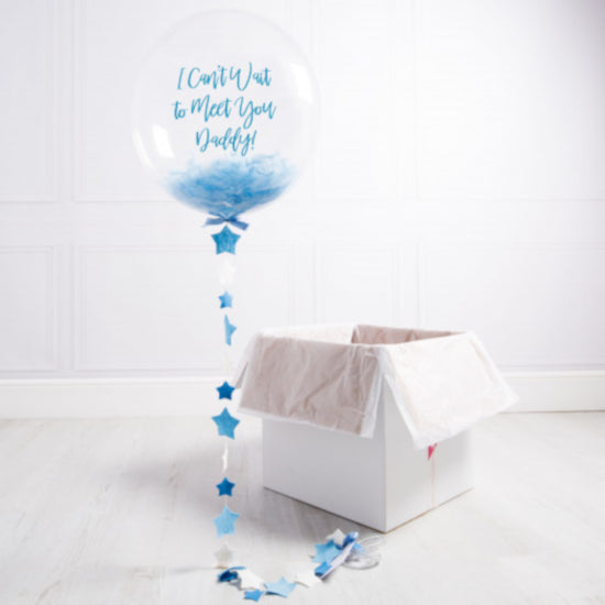 Party Balloon Can't Wait to meet you Daddy !!