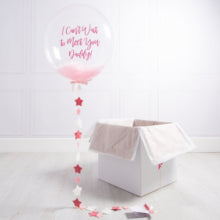 Party Balloon Can't Wait to meet you Daddy Pink !!