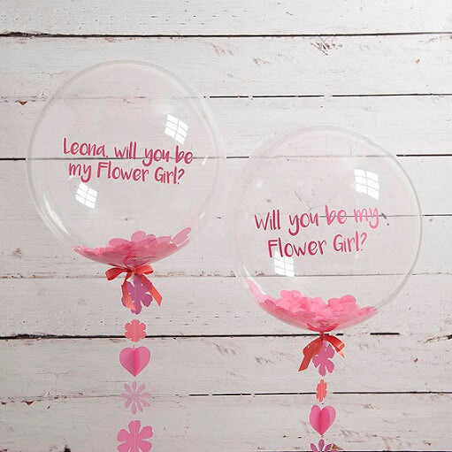 Party Balloon Will You Be My Flower Girl Confetti Balloon 1Ct.