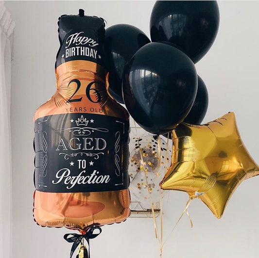 26th Birthday  Confetti Balloon Bouquet