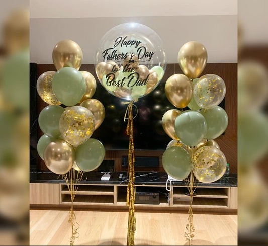 Personalised Bubble Theme Balloon Bouquet