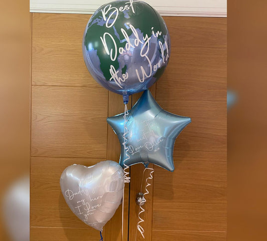 Planet Earth Father's Day Balloon Bouquet