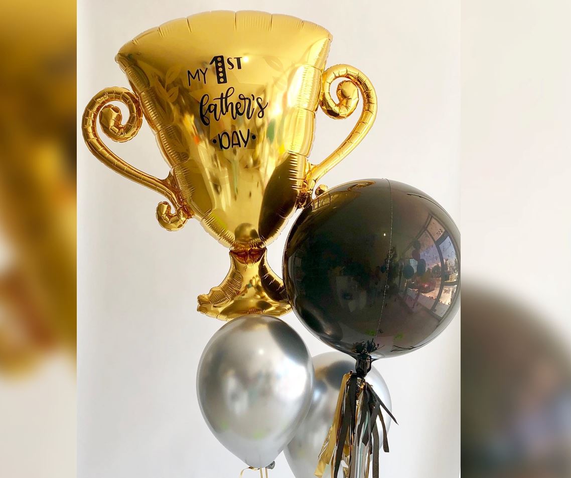 1st Father's Day Trophy Balloon Bouquet