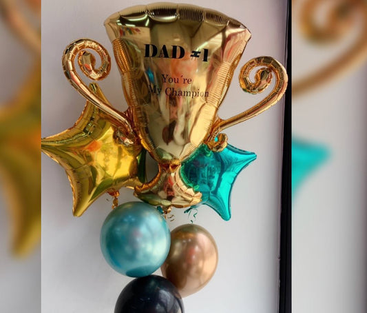 DAD #1 Trophy Balloon Bouquet