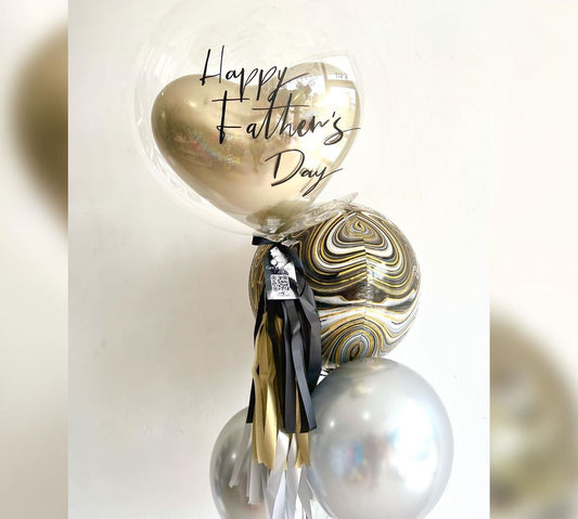 Father's Day Theme Heart Balloon Bouquet