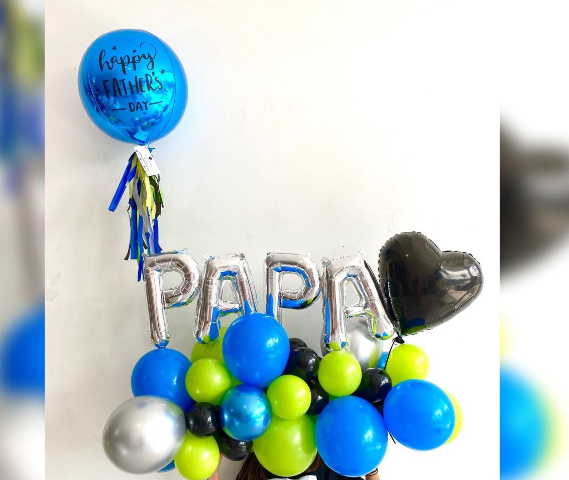 Father's Day Theme Cluster Balloon Bouquet