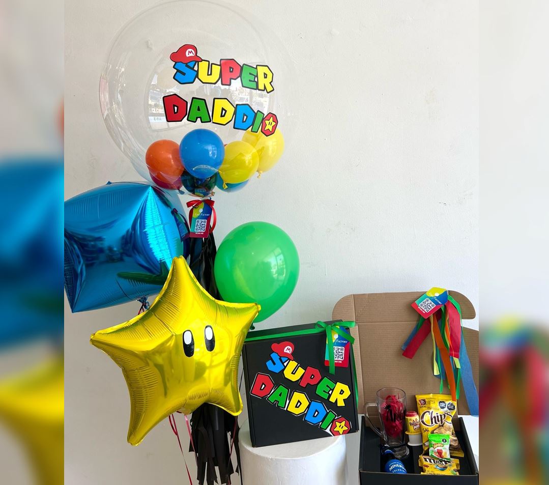 HFD SuperDaddio  Bubble Balloon Bouquet