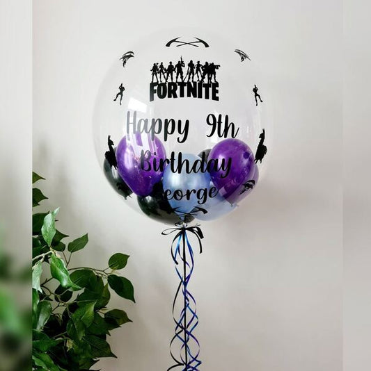 9th Birthday Bubble Balloon Bouquet