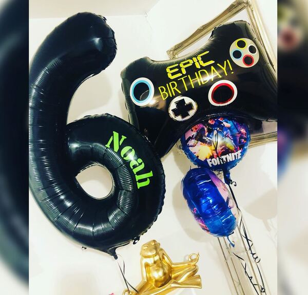 6th Birthday Fortnite Balloon Bouquet
