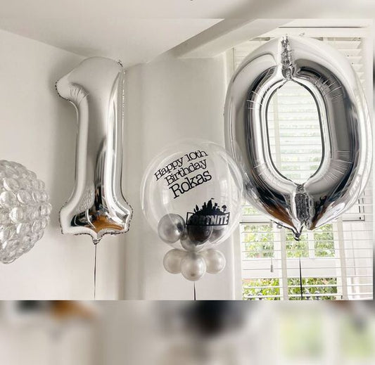 10th HBD Fortnite Balloon Bouquet