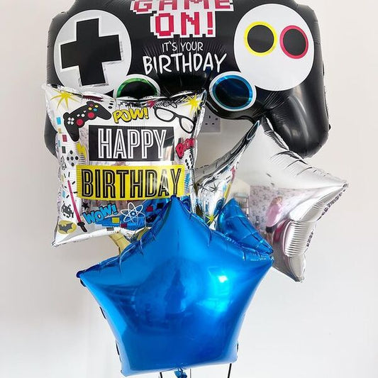 HBD Game ON Balloon Bouquet