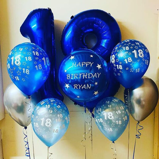18th HBD Balloon Bunch