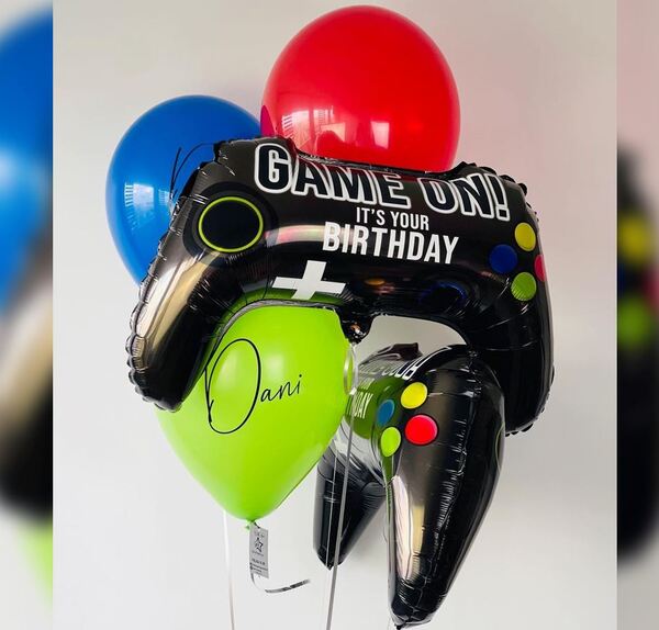 GAME ON Theme Latex Balloon Bunch