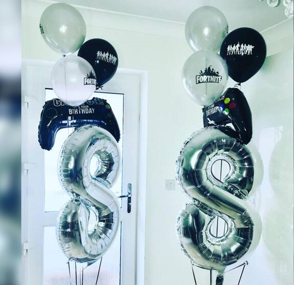 8th Birthday Fortnite Balloon Bouquet