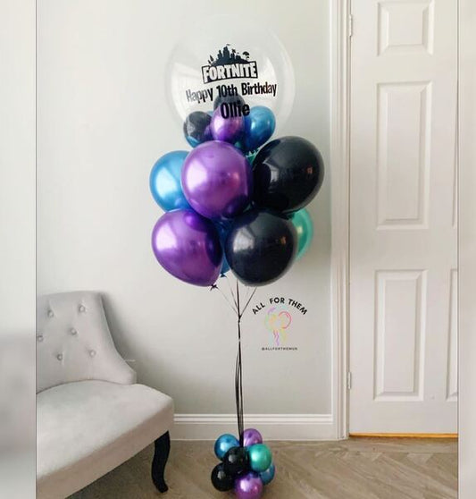 10th Birthday Fortnite Balloon Bouquet