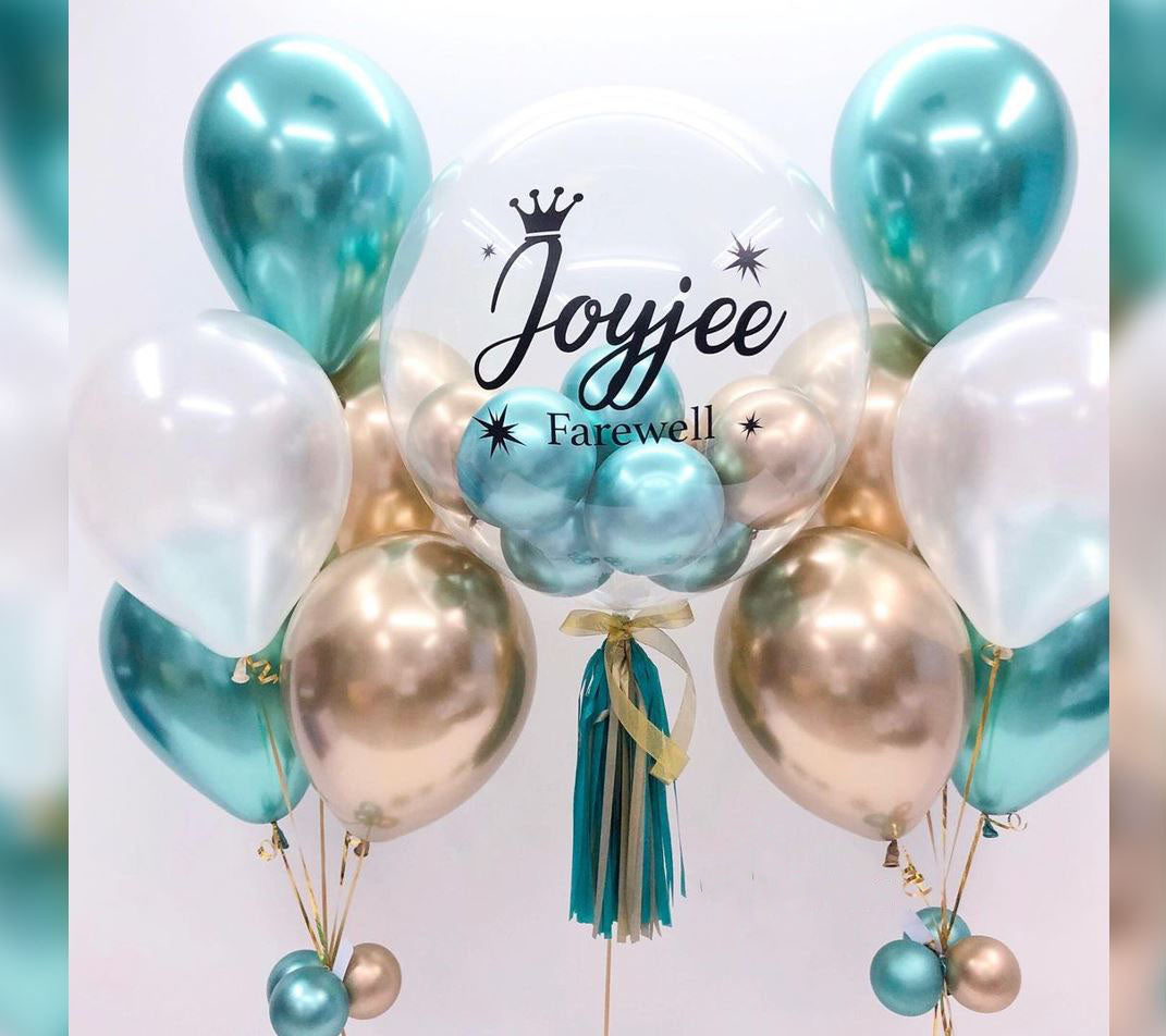 Personalized Bubble Balloon Bouquet