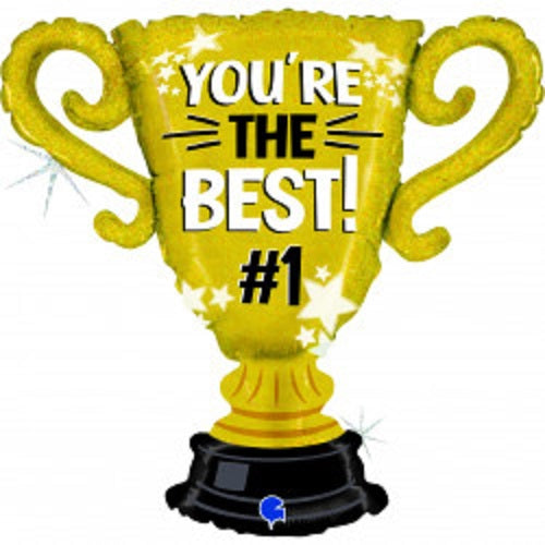 You Are The Best 33" Glitter Balloon 