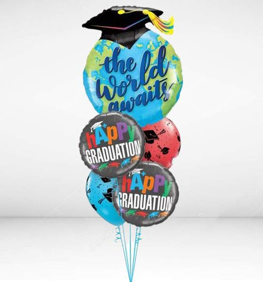 Graduation Helium Balloon Bouquet 50