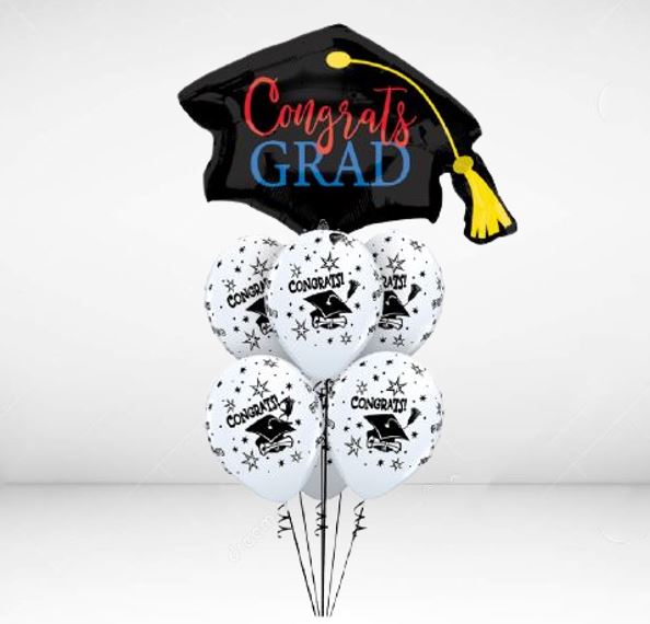 Graduation Helium Balloon Bouquet 9