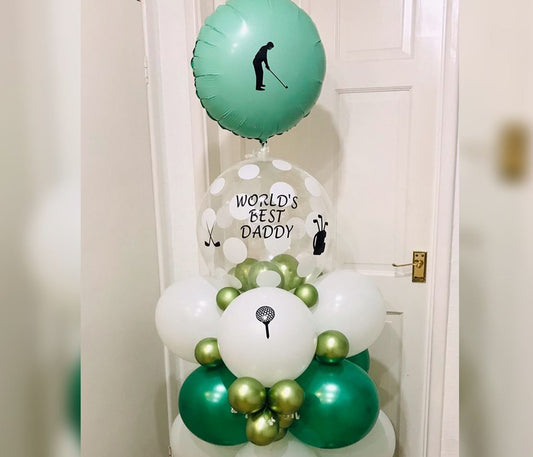 Golf Theme World's Best Dady Balloon Bouquet