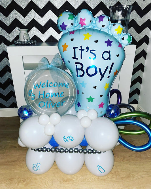 Bubble Confetti & It's a Boy Balloon Bouquet